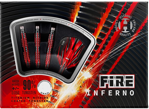 Šipky Harrows - SOFTIP FIRE INFERNO T90% 18 gram
