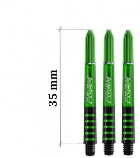 7020-105 Násadky na šipky Winmau Prysm krátké zelené 35 mm