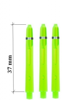 GLOW - POWERDART - SHORT - zelené 37 mm