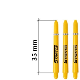 Násadky na šipky Winmau Nylon krátké žluté 35 mm