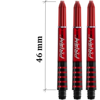 7020-204 Násadky na šipky Winmau Prysm dlouhé červené 46 mm