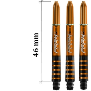 7020-207 Násadky na šipky Winmau Prysm dlouhé oranžové 46 mm