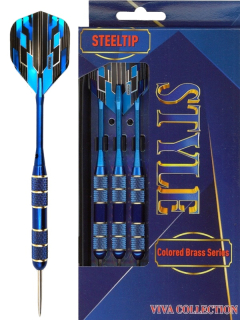 Šipky Powerdart  STEEL STYLE-BLUE 23 gr.