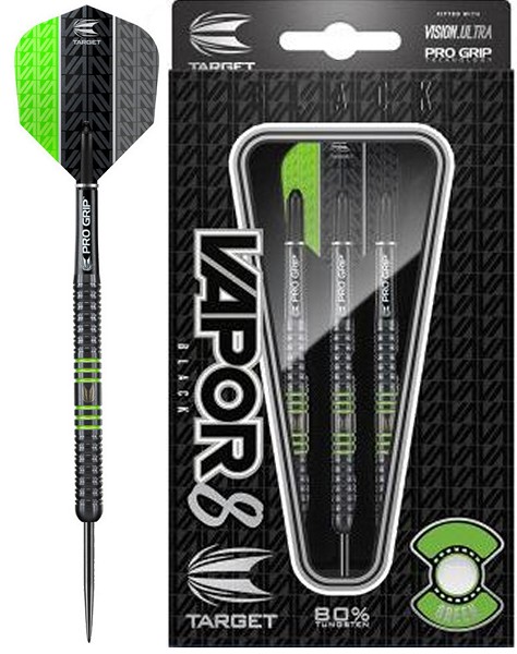 Šipky Target - 100442-VAPOR8 BLACK-GREEN T 90% 23 gram