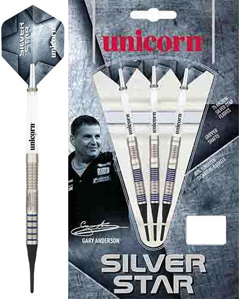 4772 -  Šipky Unicorn SILVERSTAR GARY ANDERSON TUNGSTEN 80% 19 gram
