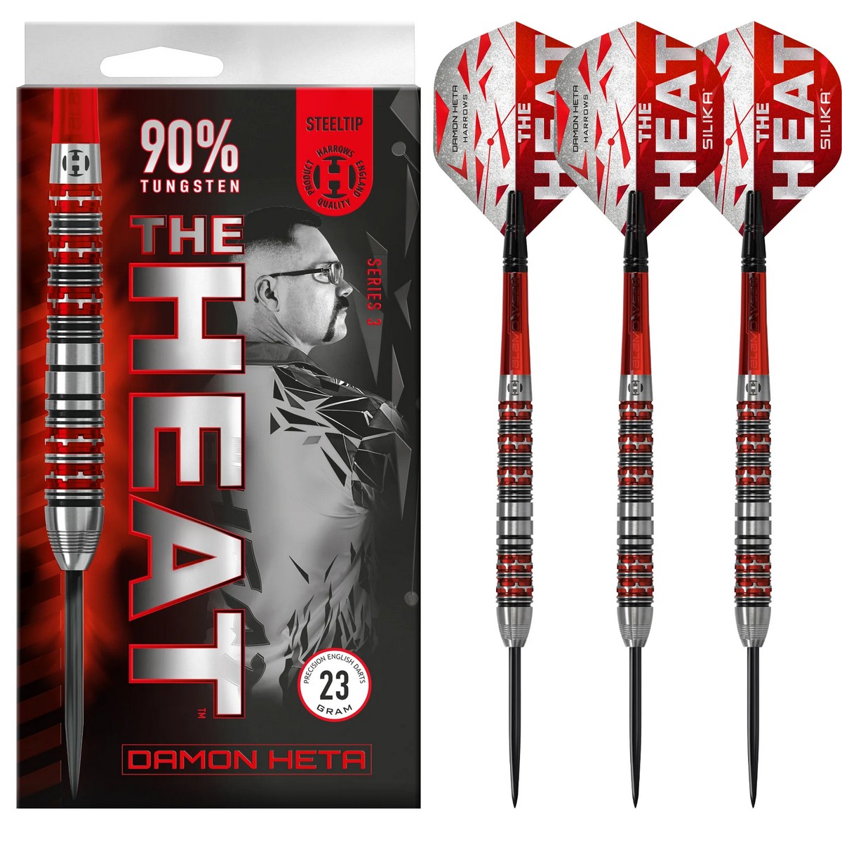 Šipky Harrows-STEELTIP HETA SERIES 3 90% 23 gram