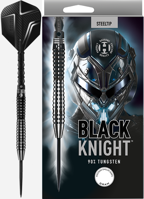 Šipky Harrows-STEELTIP BLACK KNIGHT 90% 23 gr.