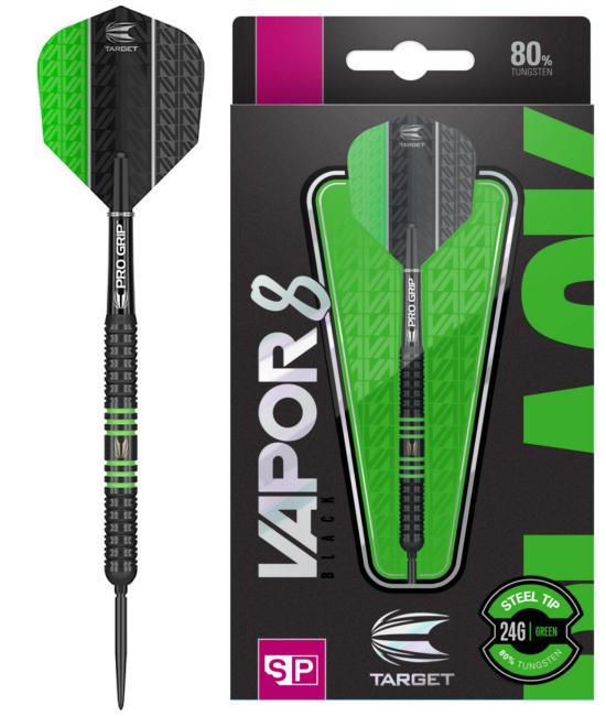Šipky Target - 190033 VAPOR8 BLACK-GREEN SWISSPOINT T90% 22 gram