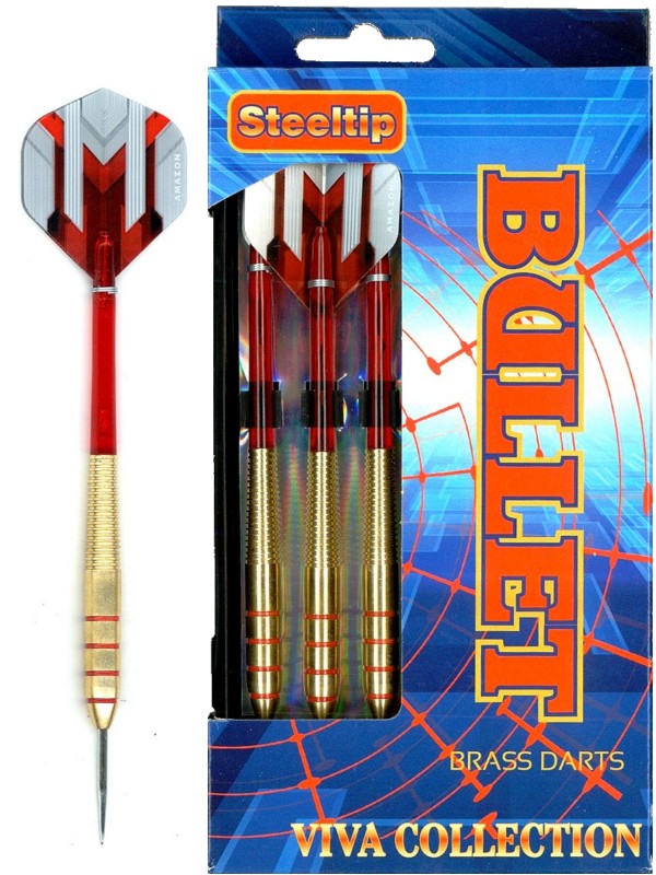 Šipky Powerdart  STEEL BULLET-RED 21 gr.