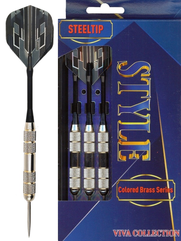 Šipky Powerdart  STEEL STYLE-GREY 23 gr.