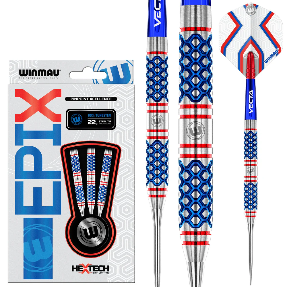 1519-22 Šipky Winmau STEEL EPIX T90%  22 gram 