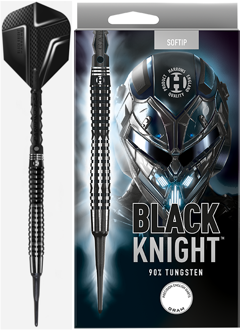 Šipky Harrows-SOFTIP BLACK KNIGHT 90% 18 gr.