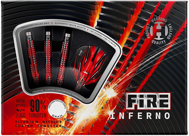 Šipky Harrows - STEELTIP FIRE INFERNO T90%  21 gram