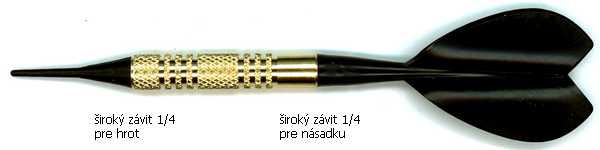 ŠIPKA 1/4 - 1/4 KRÁTKÁ ČERNÁ