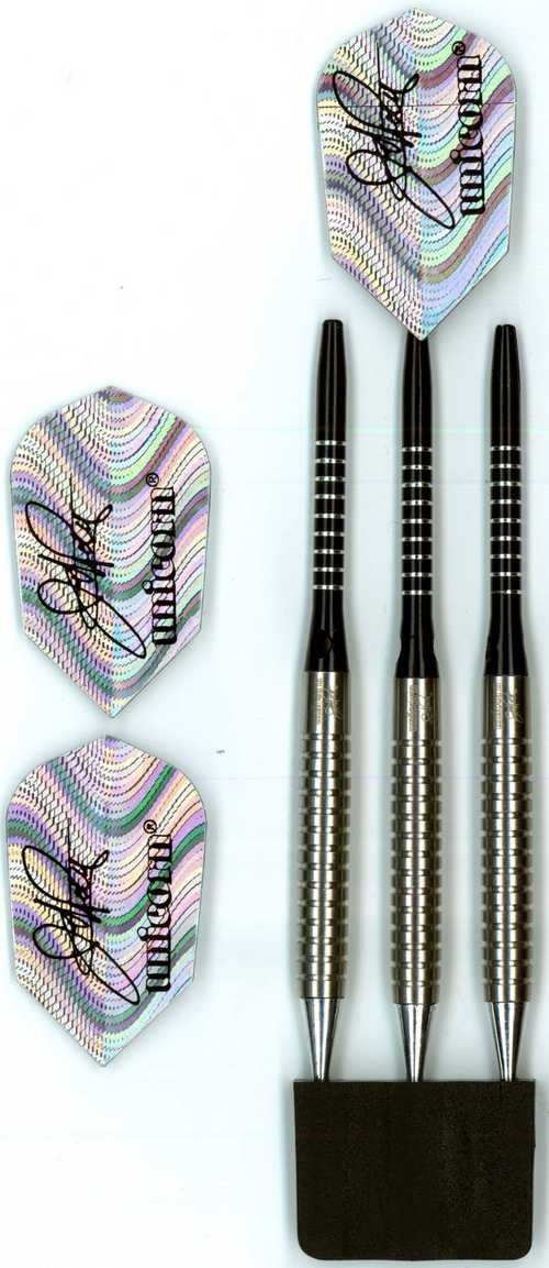4057 - Šipky Unicorn SLEVA 40%- WORLD CHAMPION TUNGSTEN 80% JOHN PART 16 gr.