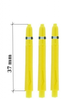 GLOW - POWERDART - SHORT - žluté 37 mm
