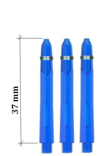 GLOW - POWERDART - SHORT - modré 37 mm