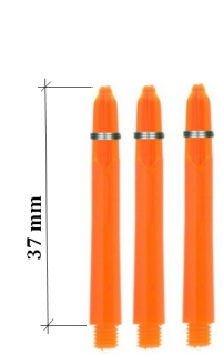 GLOW - POWERDART - SHORT - oranžové 37 mm