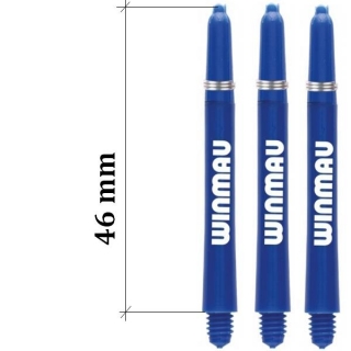 Násadky na šipky Winmau Nylon dlouhé modré 46 mm