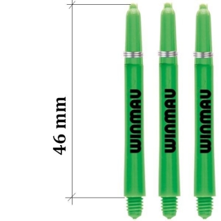 Násadky na šipky Winmau Nylon dlouhé zelené 46 mm