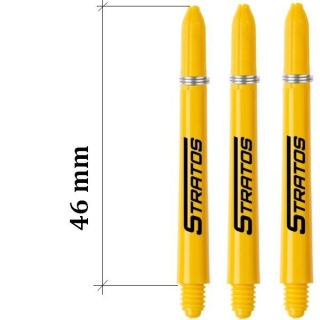 Násadky na šipky Winmau Nylon dlouhé žluté 46 mm