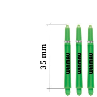 Násadky na šipky Winmau Nylon krátké zelené 35 mm