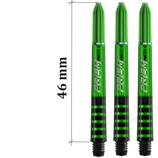 Násadky na šipky Winmau Prysm dlouhé zelené 46 mm