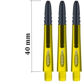 Násadky na šipky Winmau Vecta midi žluté 40 mm