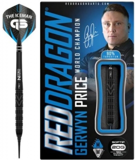 Šipky SOFTIP RED DRAGON 2163 Gerwyn Price BLACK SE 90% 20 gram