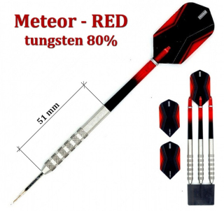 Šipky STEEL Powerdart  METEOR RED 23 gram