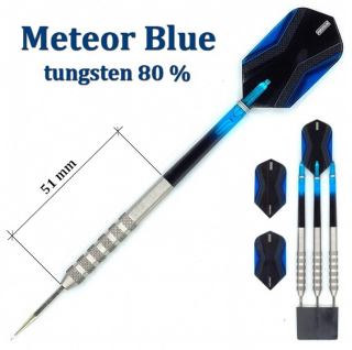 Šipky STEEL Powerdart  METEOR BLUE 23 gram