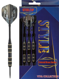 Šipky Powerdart  STEEL STYLE-BLACK 23 gr.