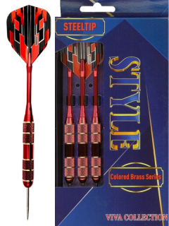 Šipky Powerdart  STEEL STYLE-RED 23 gr.